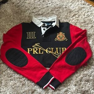 Polo by Ralph Lauren Black and White Collared Shirt